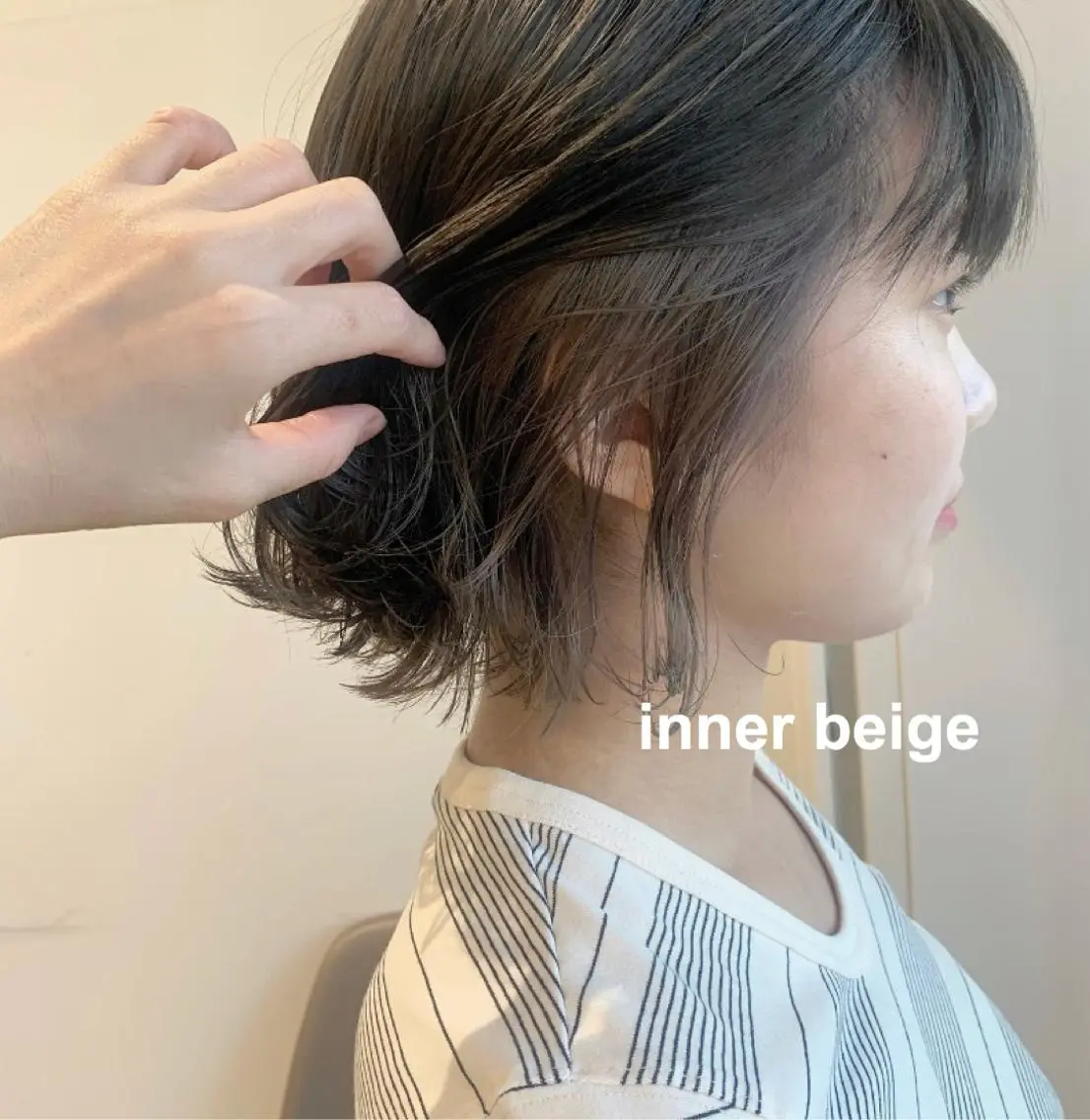 ミディアム カラー インナーカラー ボブ kitagawa mayuのヘアスタイル