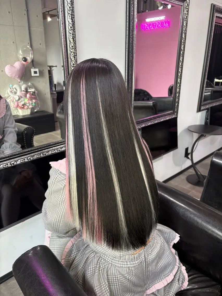 ロング シールエクステ エクステ エクステ 望月 おもちのヘアスタイル