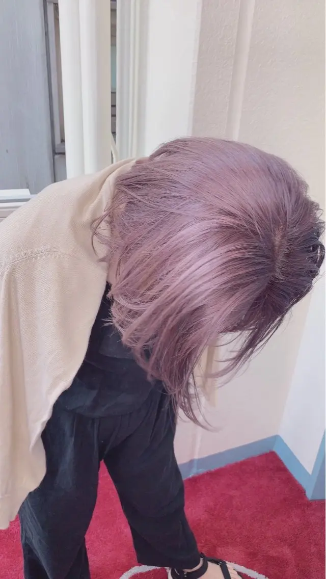 ミディアム カラー ヘアアレンジ カット ヘアカラー トリートメント 具志堅 良のヘアスタイル