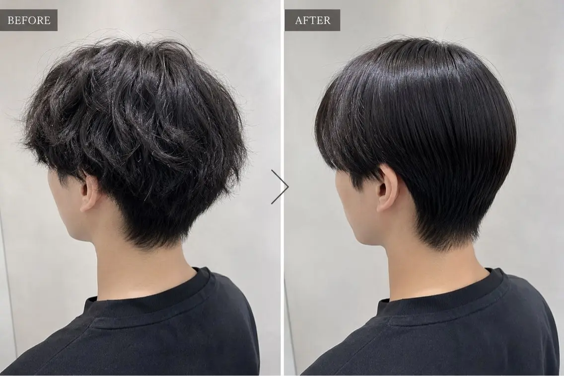 メンズ 縮毛矯正 fifth 小尾 優然のヘアスタイル