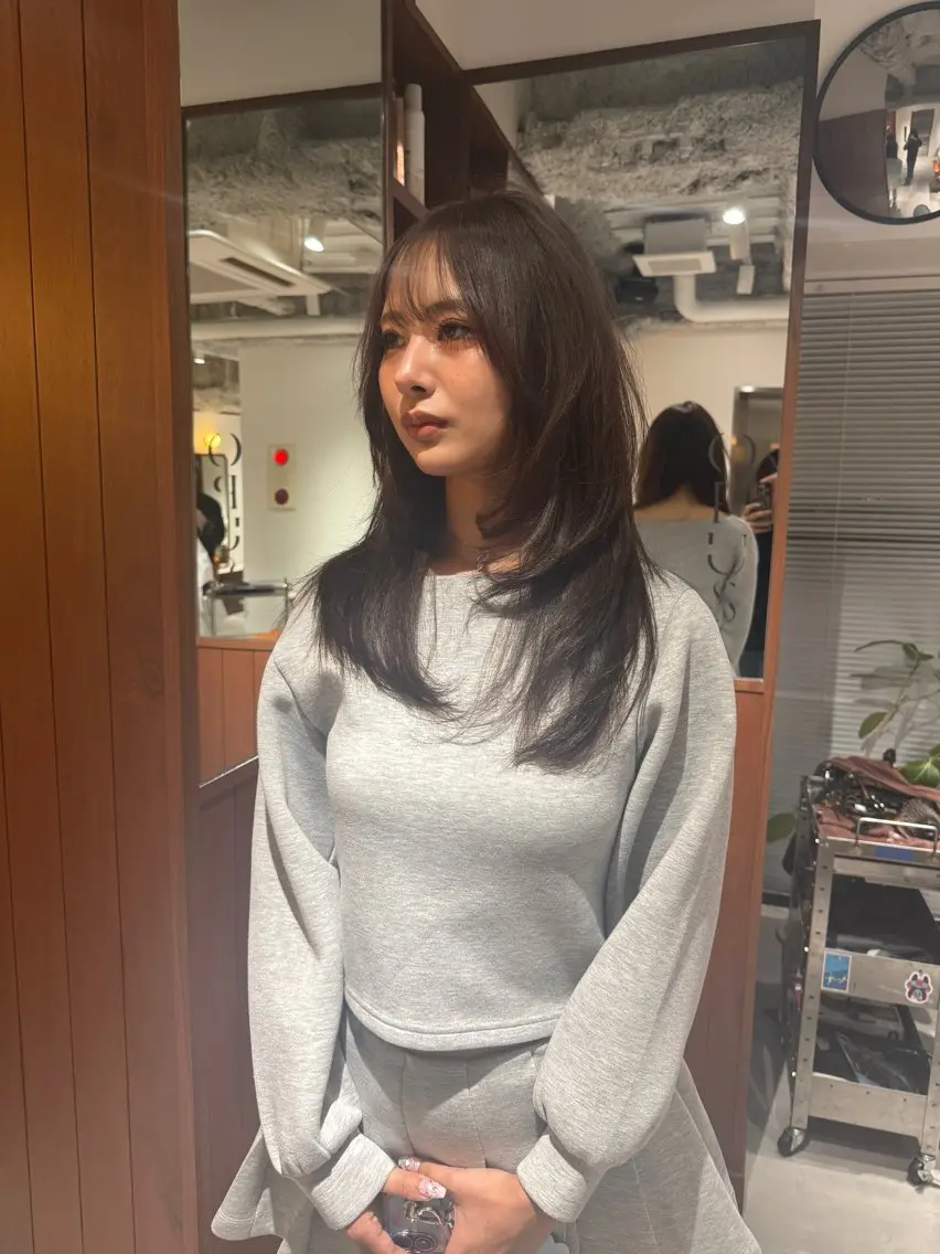 ロング カラー ヘアアレンジ カット ヘアカラー トリートメント opus 店長大和 レイヤー/赤み消しのヘアスタイル