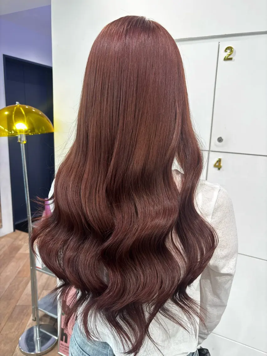 ロング ヘアカラー ブリーチ透明感カラー 🍀mizuki🍀のヘアスタイル