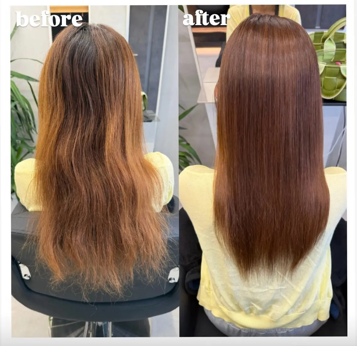 ロング 髪質改善 縮毛矯正 ヘアカラー 縮毛矯正 GHØAT【ゴート】 さおりのヘアスタイル