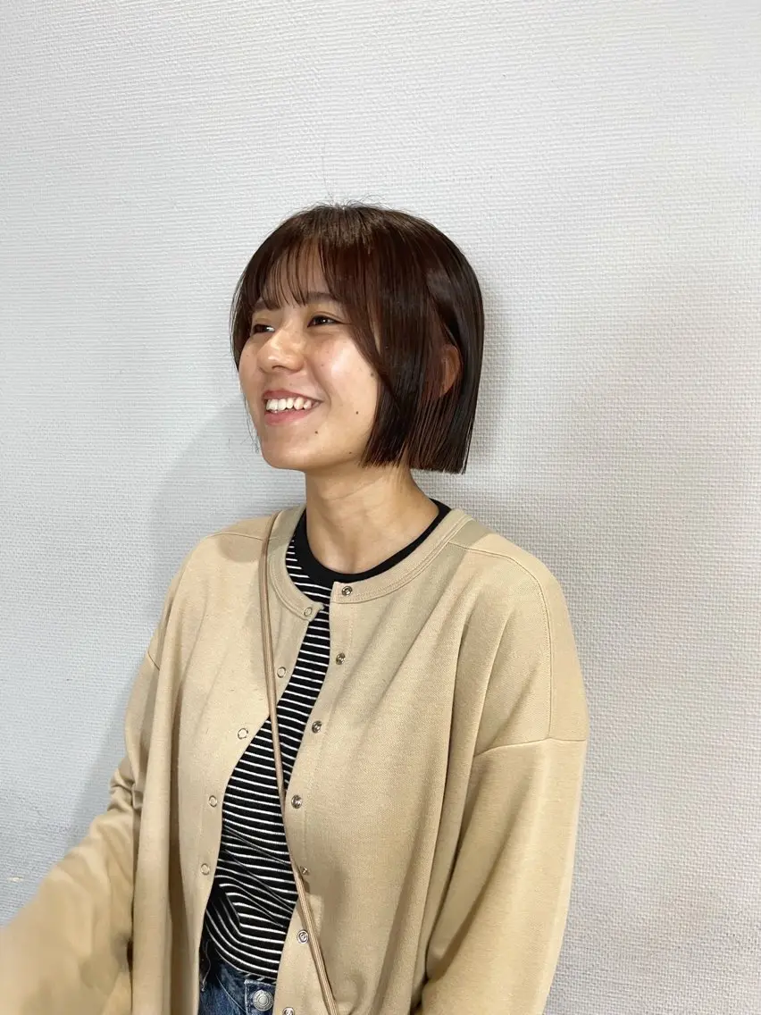ミディアム かわい りほのヘアスタイル
