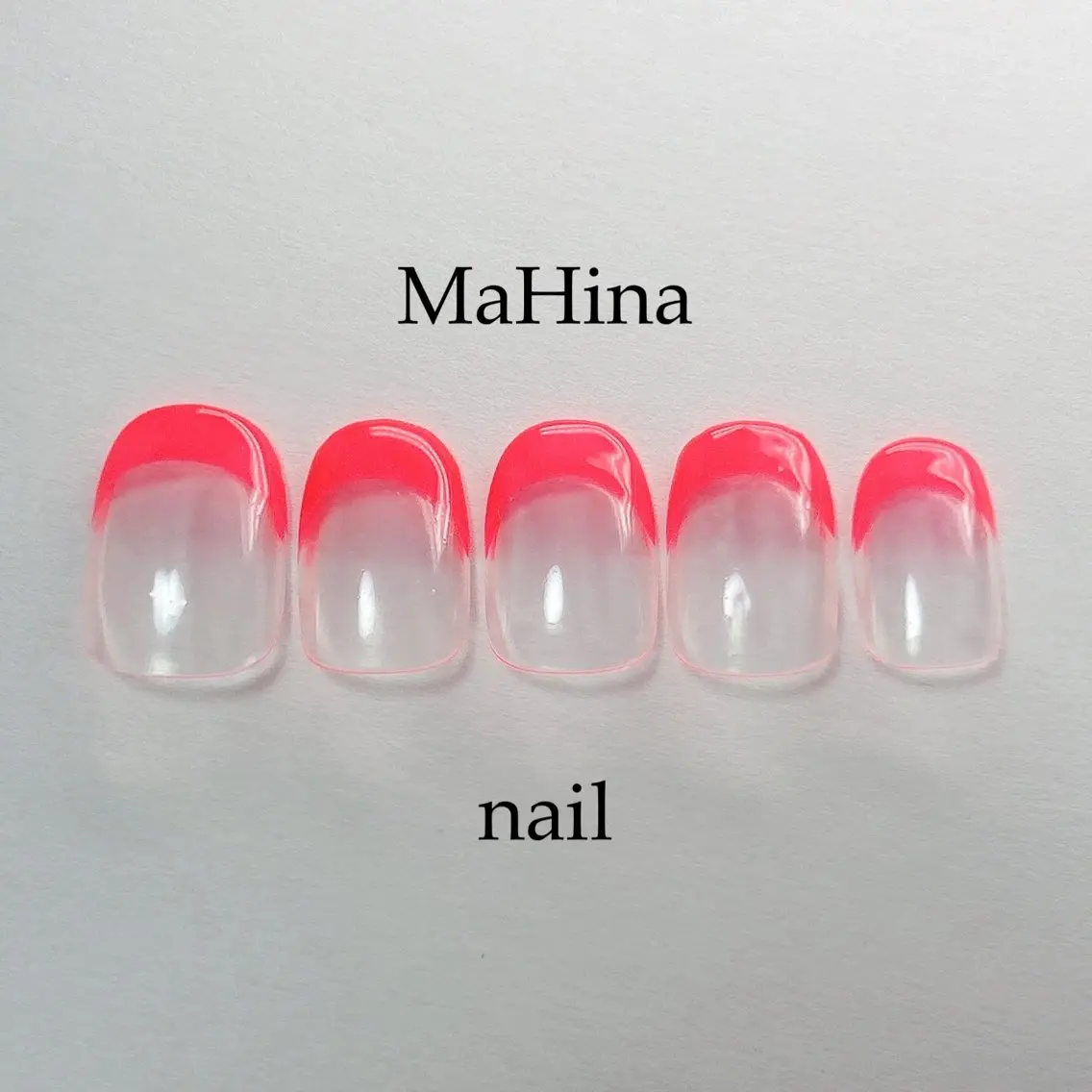ネイル クリアネイル フットネイル フレンチネイル ジェルネイル ピンク ハンドネイル Le Vernis MaHina・まひなのネイルデザイン