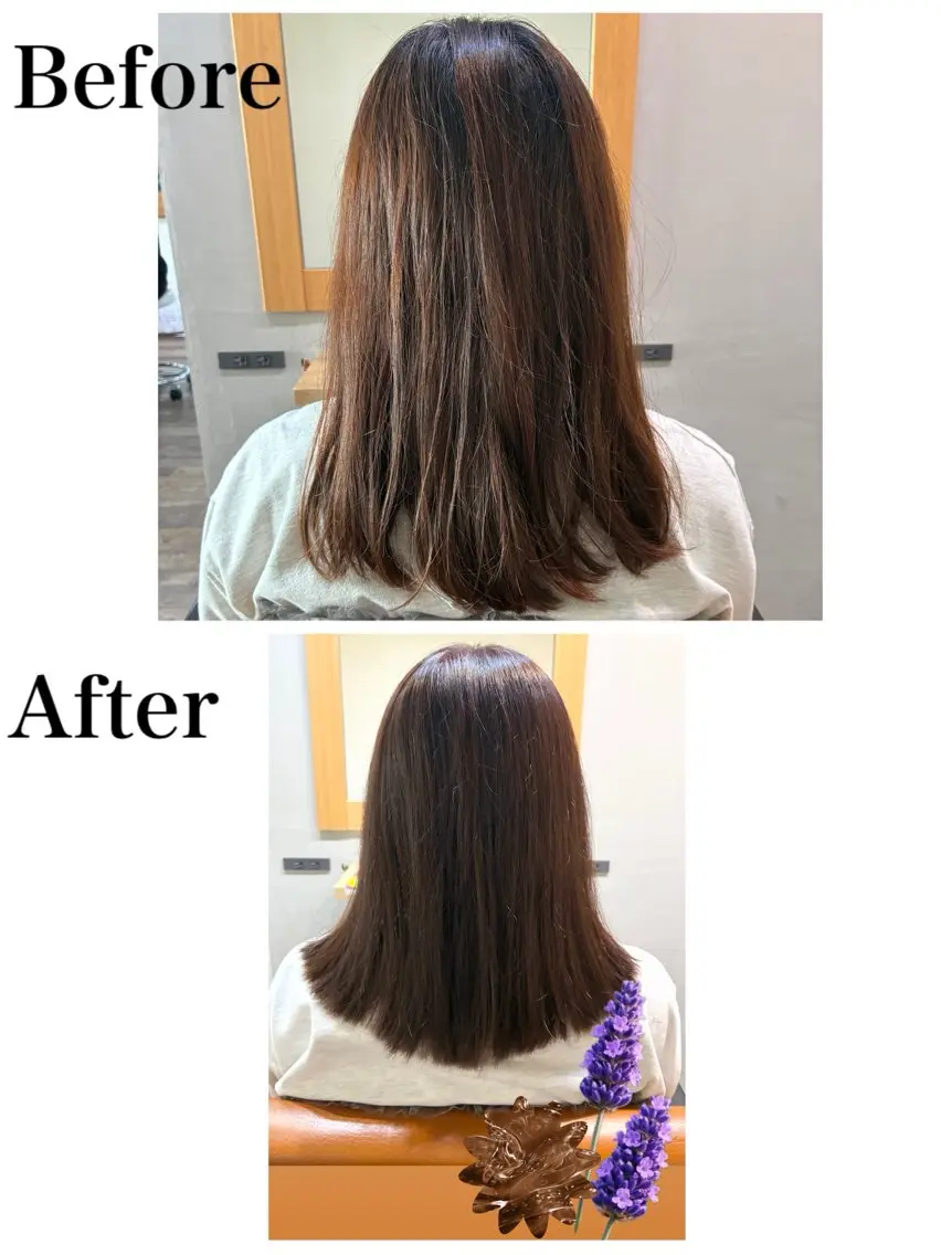 ミディアム カラー ラベンダーカラー カット ヘアカラー お褒めの口コミ多数✨ 美髪カラー/浦本冴絵のヘアスタイル