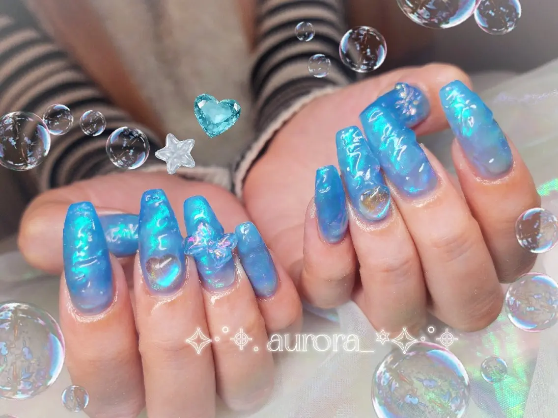 ネイル ハンドネイル 💜bora .のネイルデザイン
