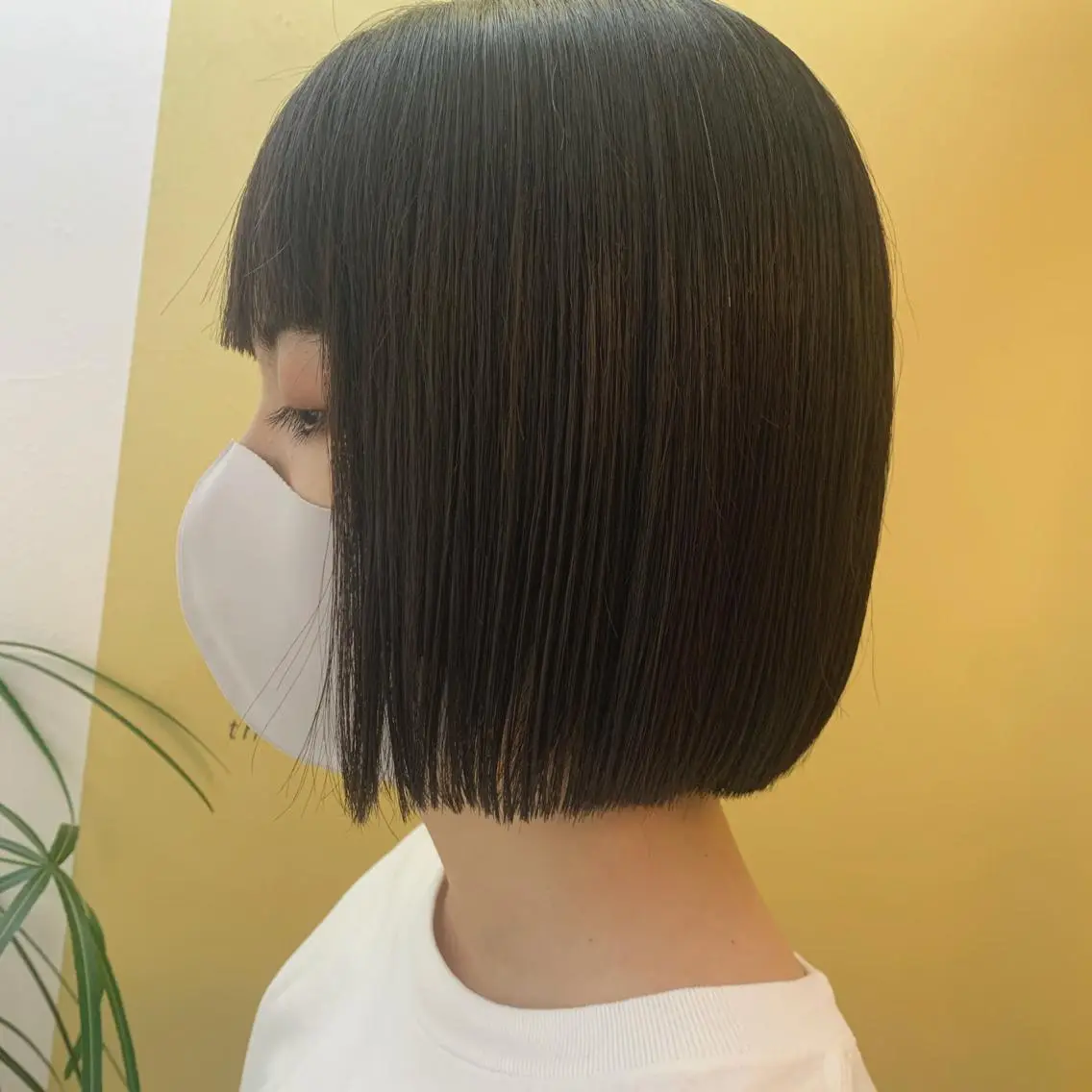 ショート パーマ ボブ ストレートパーマ hubhair レイヤー/透明感のヘアスタイル