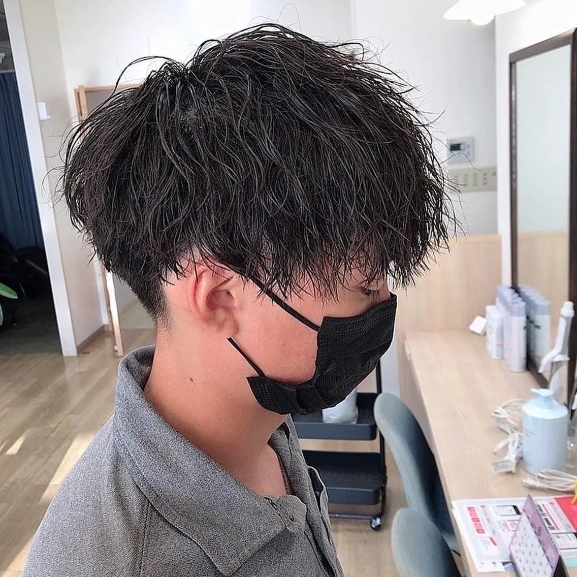 メンズ メンズパーマ波巻き 🌳大森悠登🌳のヘアスタイル
