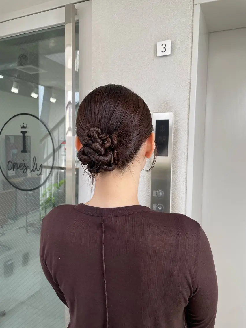 ヘアアレンジ ヘアセット メンズモテパーマ💙 fuwaのヘアスタイル
