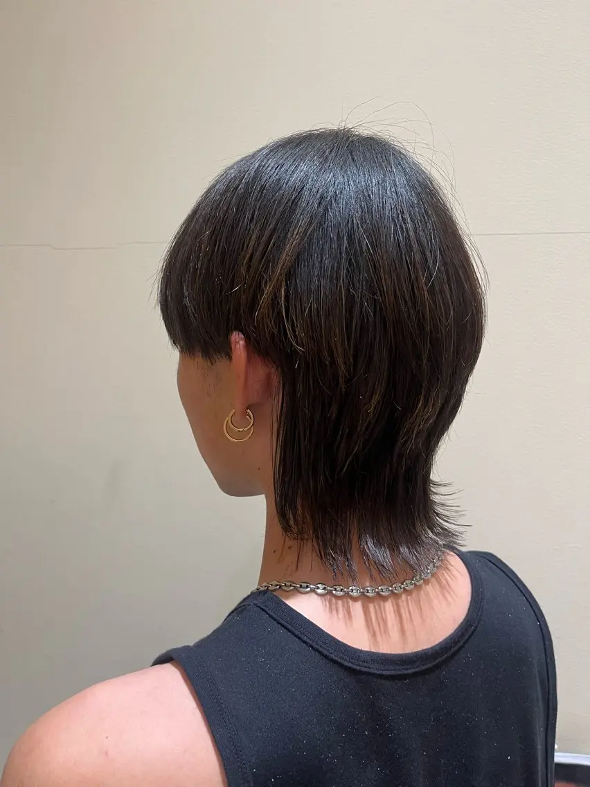 メンズ メンズウルフカット ウルフカット 梶原 美保のヘアスタイル
