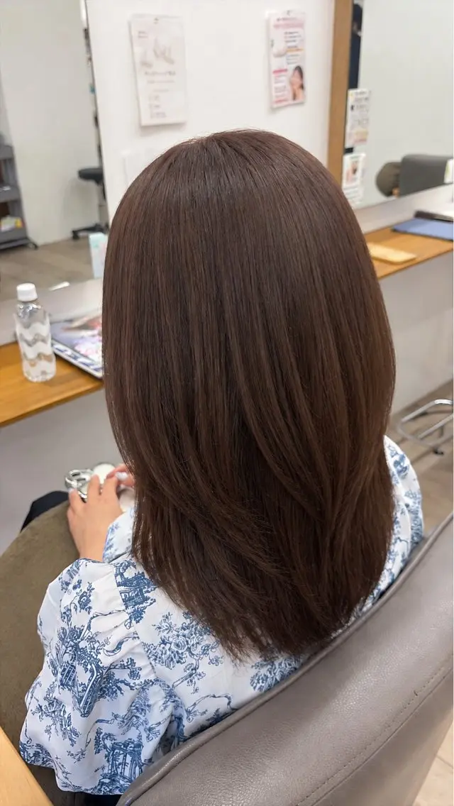 ミディアム ヘアカラー 酒井 直桜矢のヘアスタイル