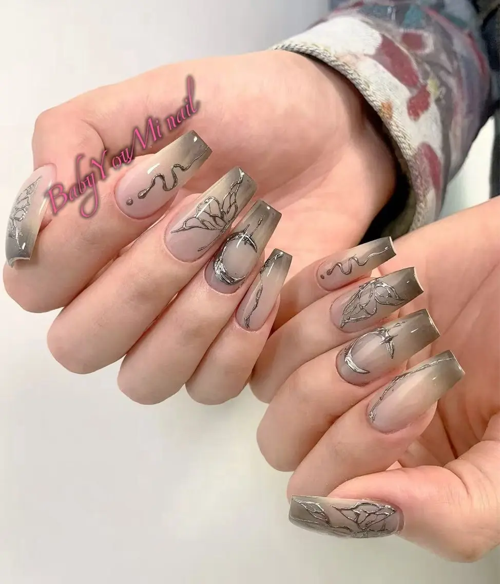 ネイル オーロラネイル 成人式 フットネイル フレンチネイル ジェルネイル ハンドネイル BabyYouMi nailのネイルデザイン