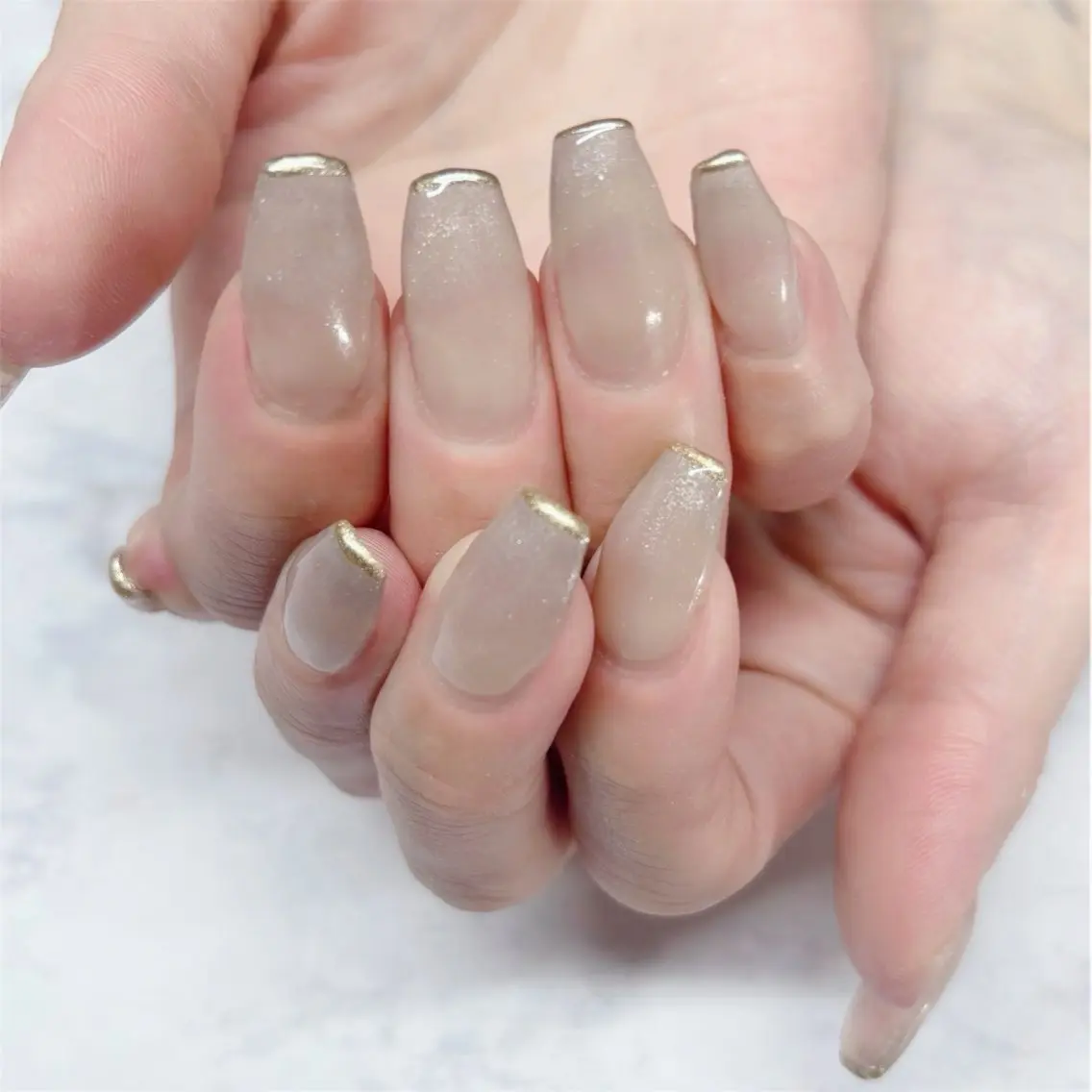 ネイル ラメ(グリッター) ラメグラデーション ミラーネイル MYu Beauty Salon  MAIのネイルデザイン