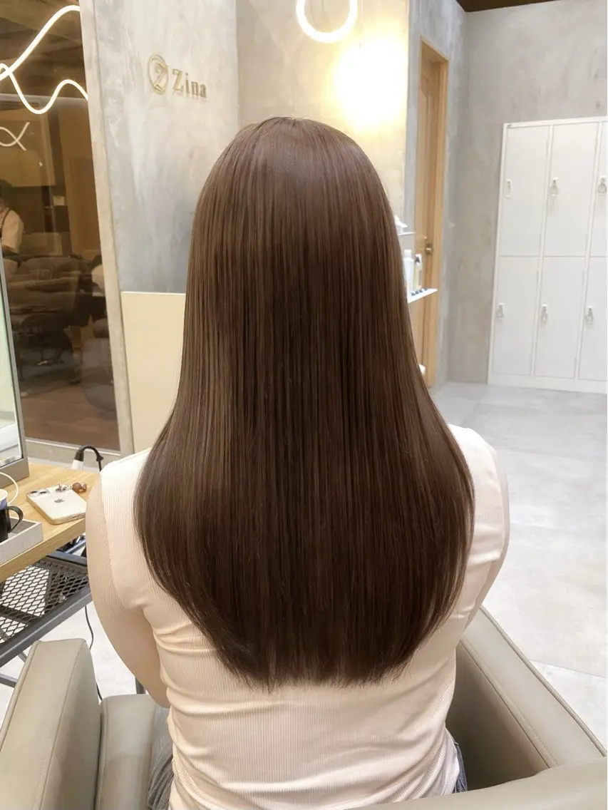 セミロング カラー ヘアアレンジ ブリーチ 透明感カラー ブリーチなしカラー オレンジ 韓国風ヘア ヘアカラー トリートメント ヘアセット 赤み消し🫧韓国ヘア 🫧藤岡誠也のヘアスタイル