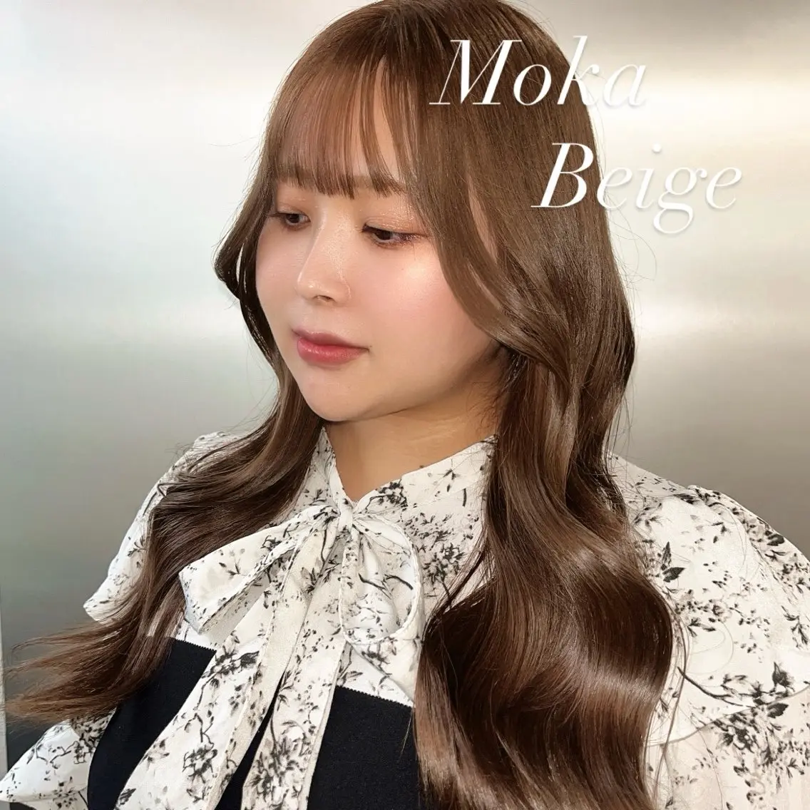 カラー ベージュカラー モカベージュ ヘアカラー レイヤー/トレンド カラー/yuukaのヘアスタイル