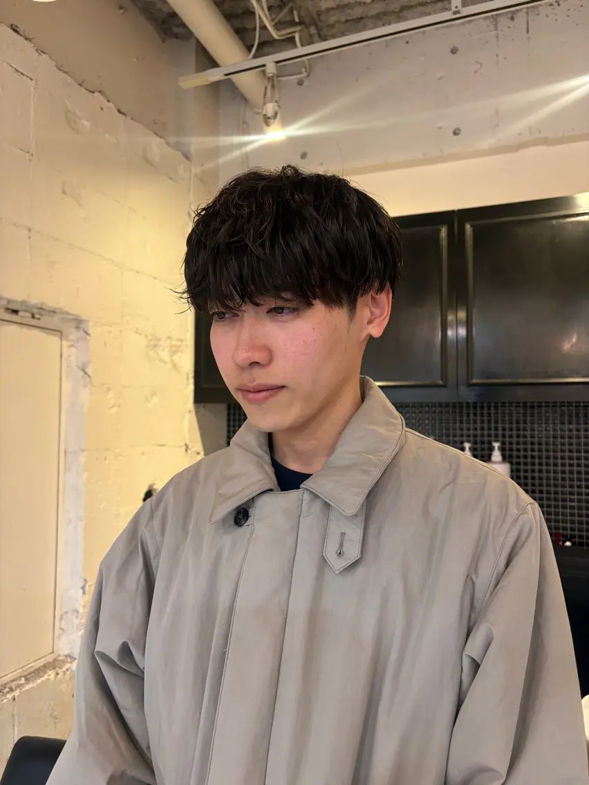 ミディアム カット パーマ トリートメント レディースカット🎀 NANAHAのヘアスタイル