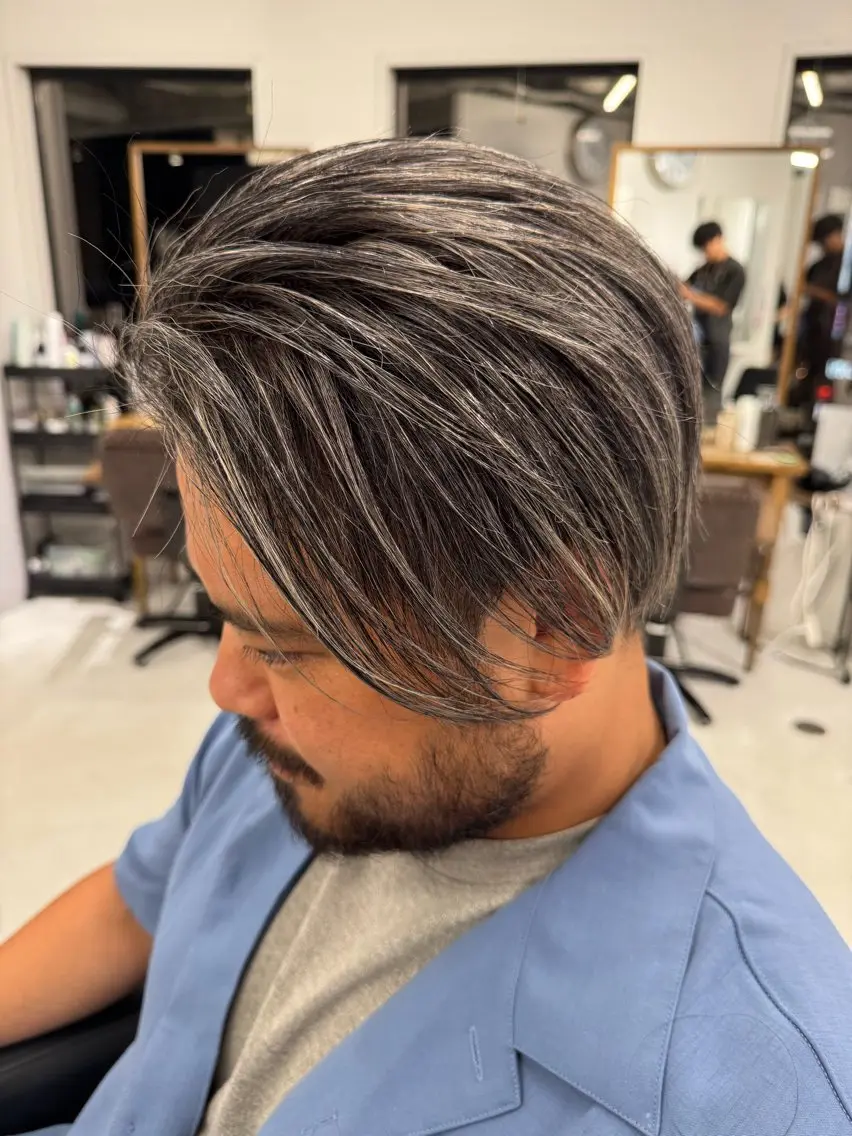 ショート カラー メンズ メンズ特化美容師 カラー専門ぺーターのヘアスタイル
