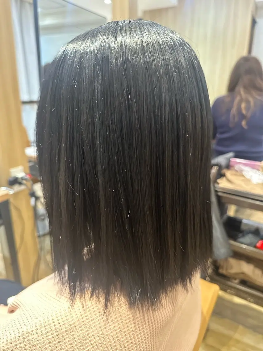ミディアム カット 縮毛矯正 ✨✂️Nori ✂️✨のヘアスタイル
