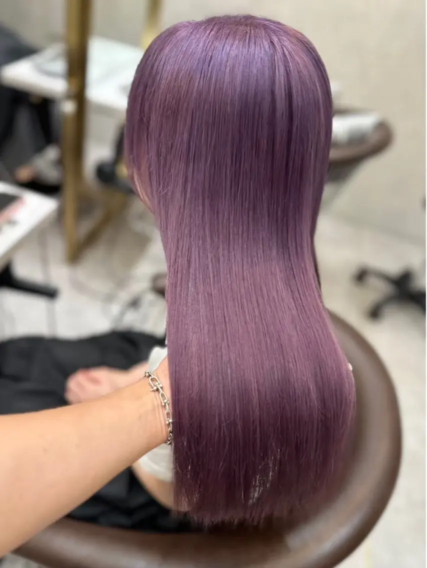 カラー ハイトーンカラー ヘアカラー トリートメント ヘッドスパ Rio / 艶カラー/ハイトーンのヘアスタイル