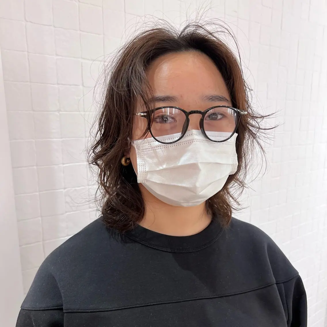 ミディアム パーマ ミディアムパーマ カット/パーマ たるみことりのヘアスタイル