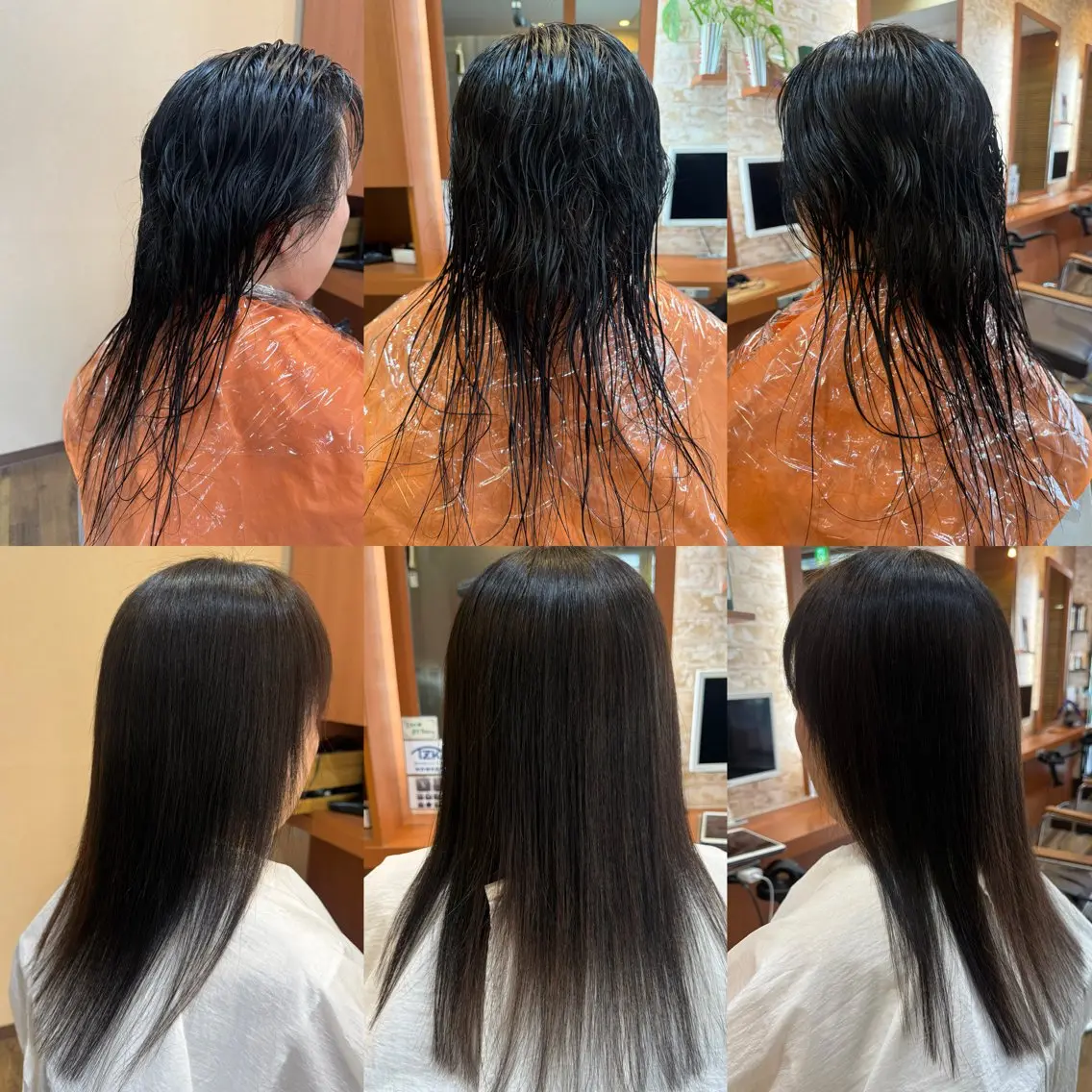 ロング 縮毛矯正 山口 博司のヘアスタイル