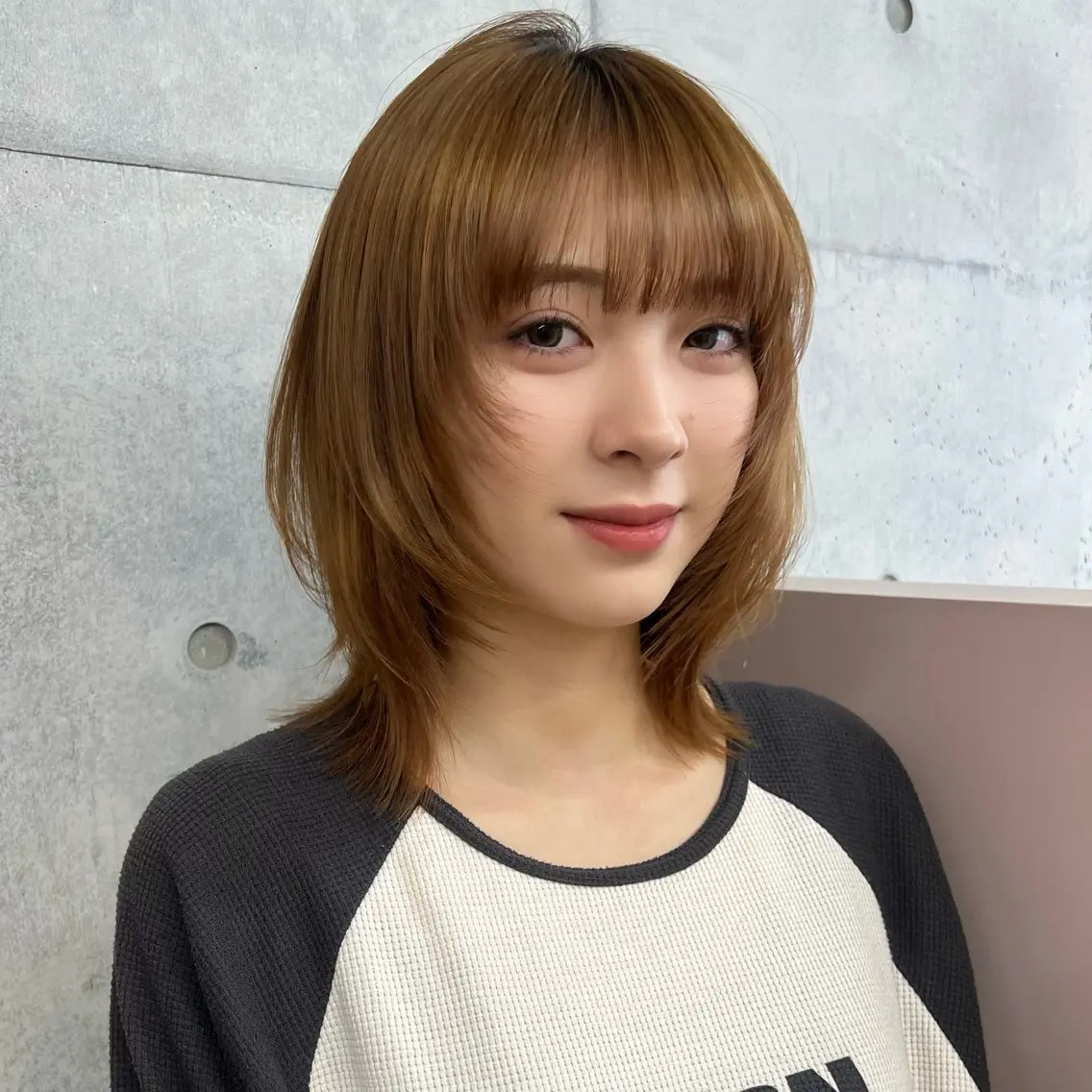 セミロング カット 佐藤カコ♡アレンジ/ 髪質改善/レイヤーのヘアスタイル