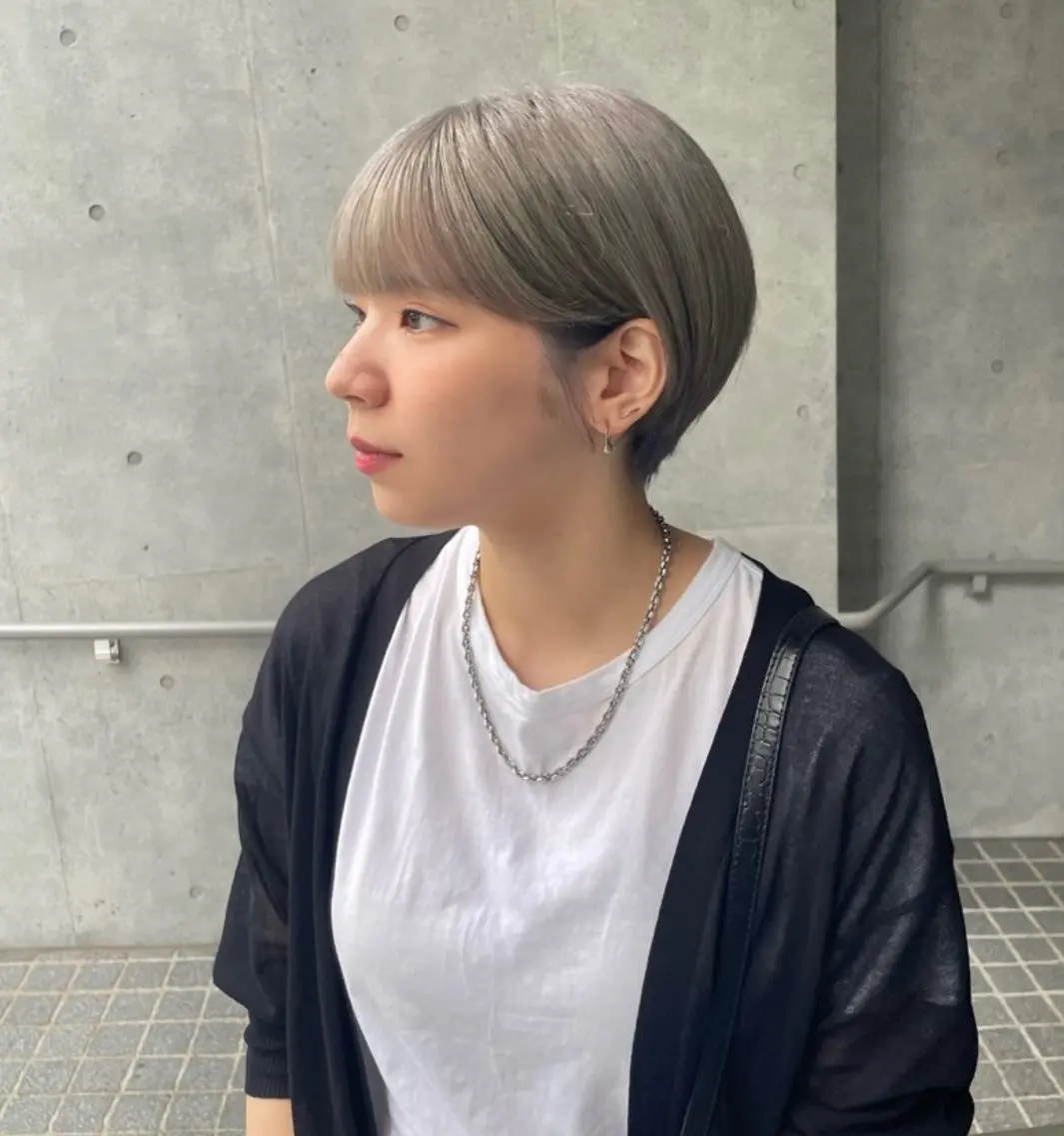 ショート カラー 🌈メンズパーマ🌈 メンズカットアリサのヘアスタイル