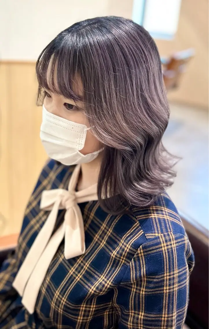 ミディアム カラー ラベンダーカラー 【髪質改善】 KOUKIのヘアスタイル