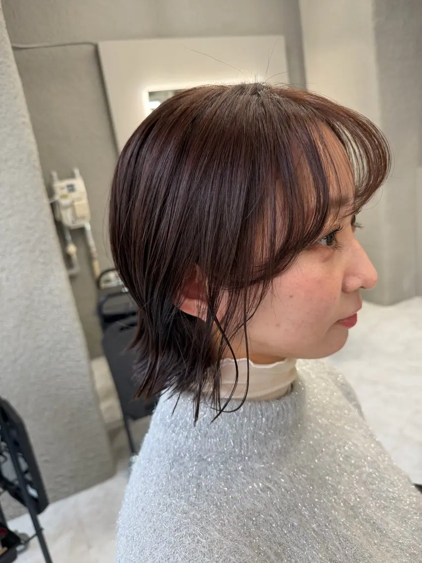 ショート カラー ボブ 髪質改善 外ハネヘア カット ヘアカラー トリートメント ✨中野✨髪質改善✨ 野口虎剛のヘアスタイル