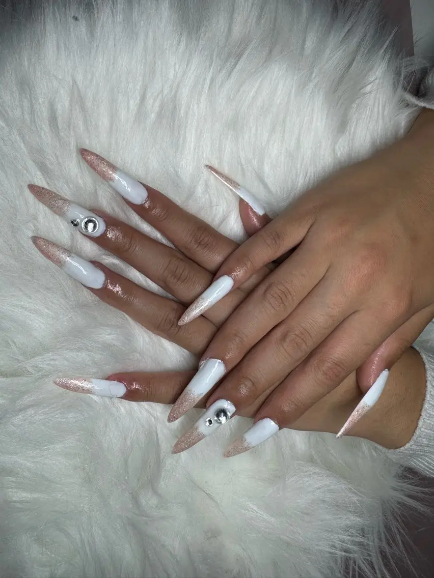 ネイル グラデーション ラメ(グリッター) ピンク Glitter Nailのネイルデザイン