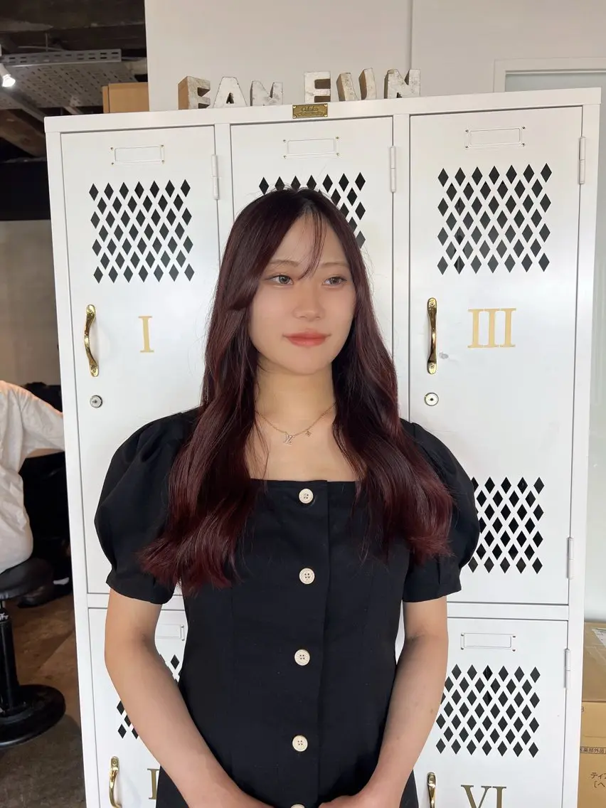 ロング カラー くまざき　なな /メンズモデル募集のヘアスタイル