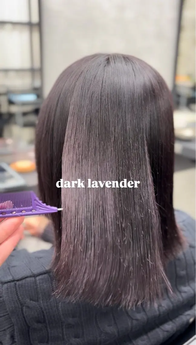 ミディアム ピンクブラウン ピンクラベンダー 縮毛矯正 トリートメント カット ヘアカラー 角田 萌夏のヘアスタイル