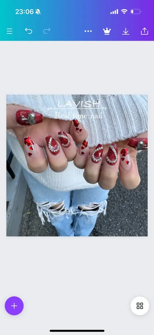 ネイル LAVISH 大和店 emi･:*+のネイルデザイン