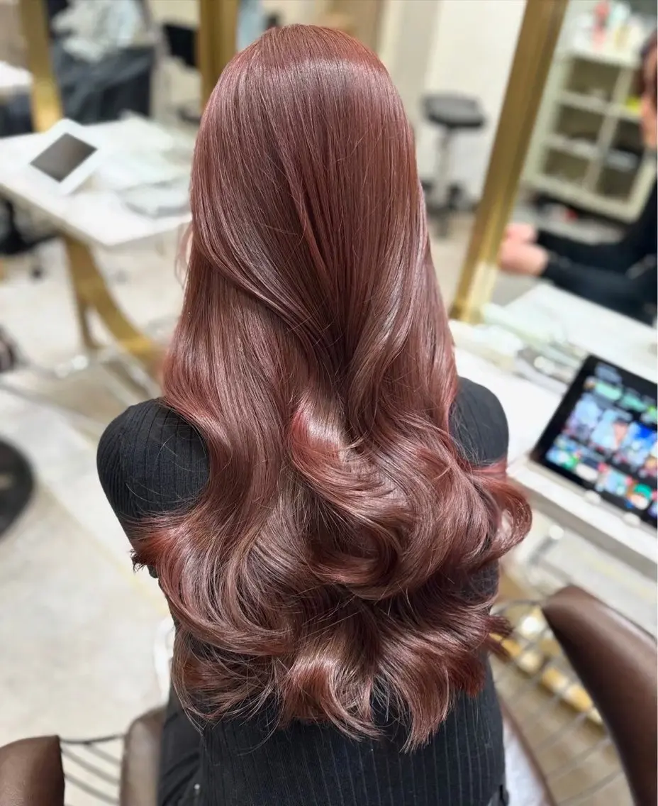 ロング カラー ヘアアレンジ ヘアカラー トリートメント 【博多髪質改善】 吉村 清志のヘアスタイル
