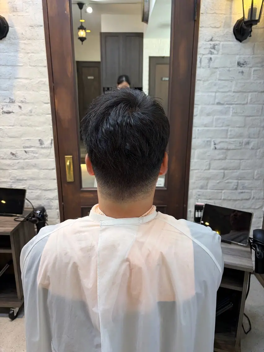 メンズ カット 加茂野 緑のヘアスタイル