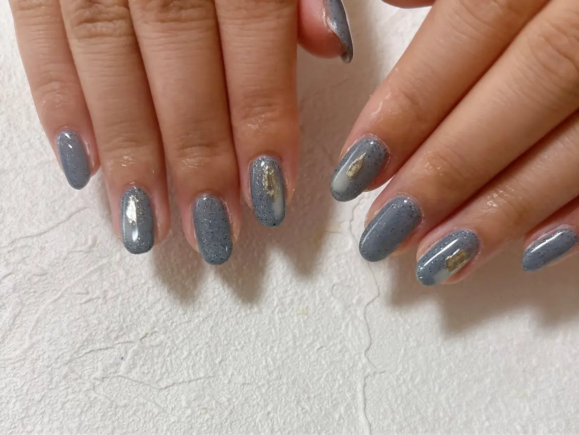 ネイル オーロラネイル フットネイル フレンチネイル ジェルネイル マグネットネイル ハンドネイル kiki nail &brow二子玉川のネイルデザイン