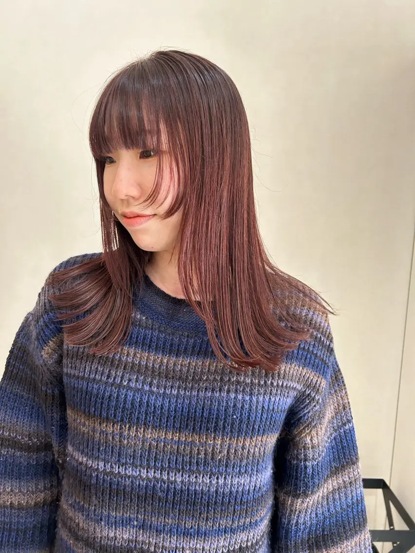 ロング 顔周りカット ボブ/透明感カラー 🧸YUI❤️のヘアスタイル