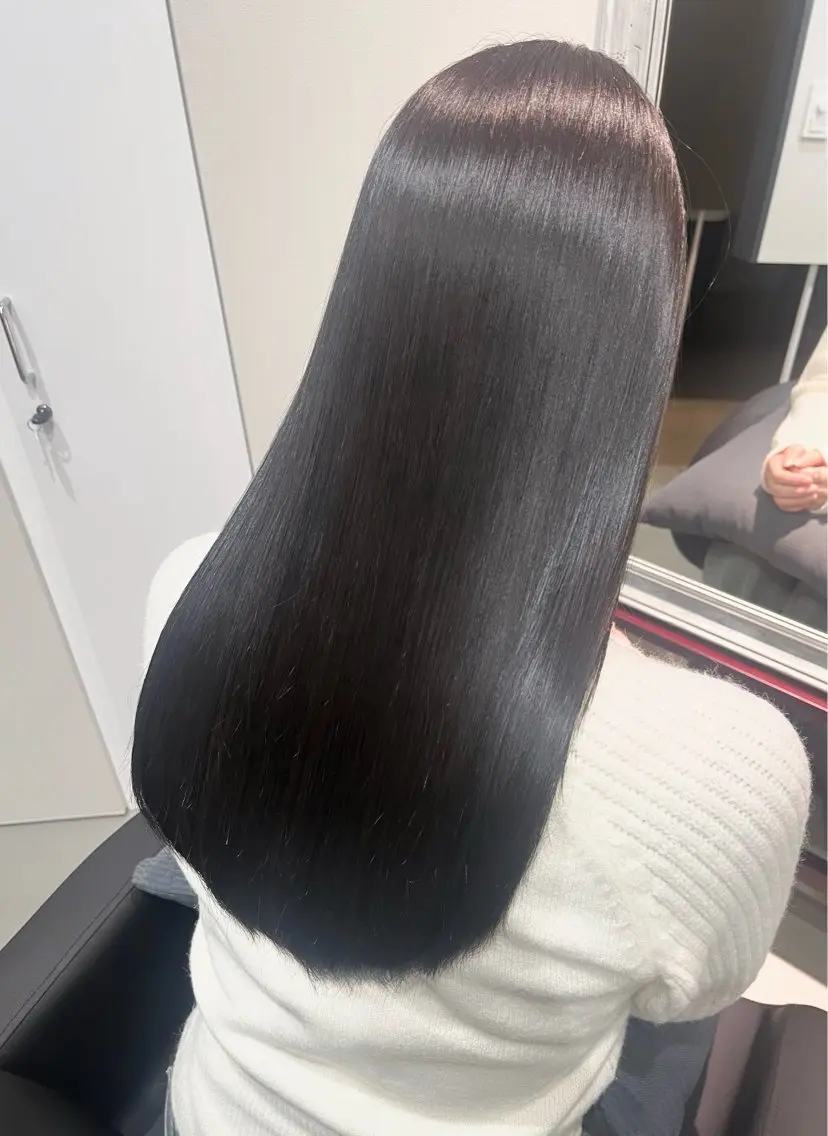 ロング カラー アッシュ アッシュグレー 髪質改善 カット ヘアカラー トリートメント 錦糸町個室/髪質改善 専門店🤍マエストロのヘアスタイル