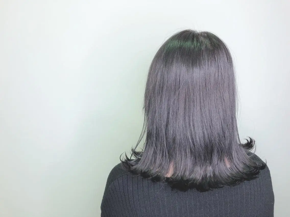 セミロング アッシュ アッシュグレー カット トリートメント ヘアセット 💜髪質改善美髪💜 星野清光のヘアスタイル