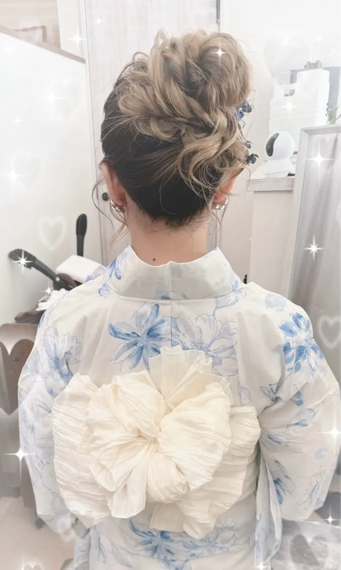 ヘアアレンジ 着付け 新保 佳世のヘアスタイル