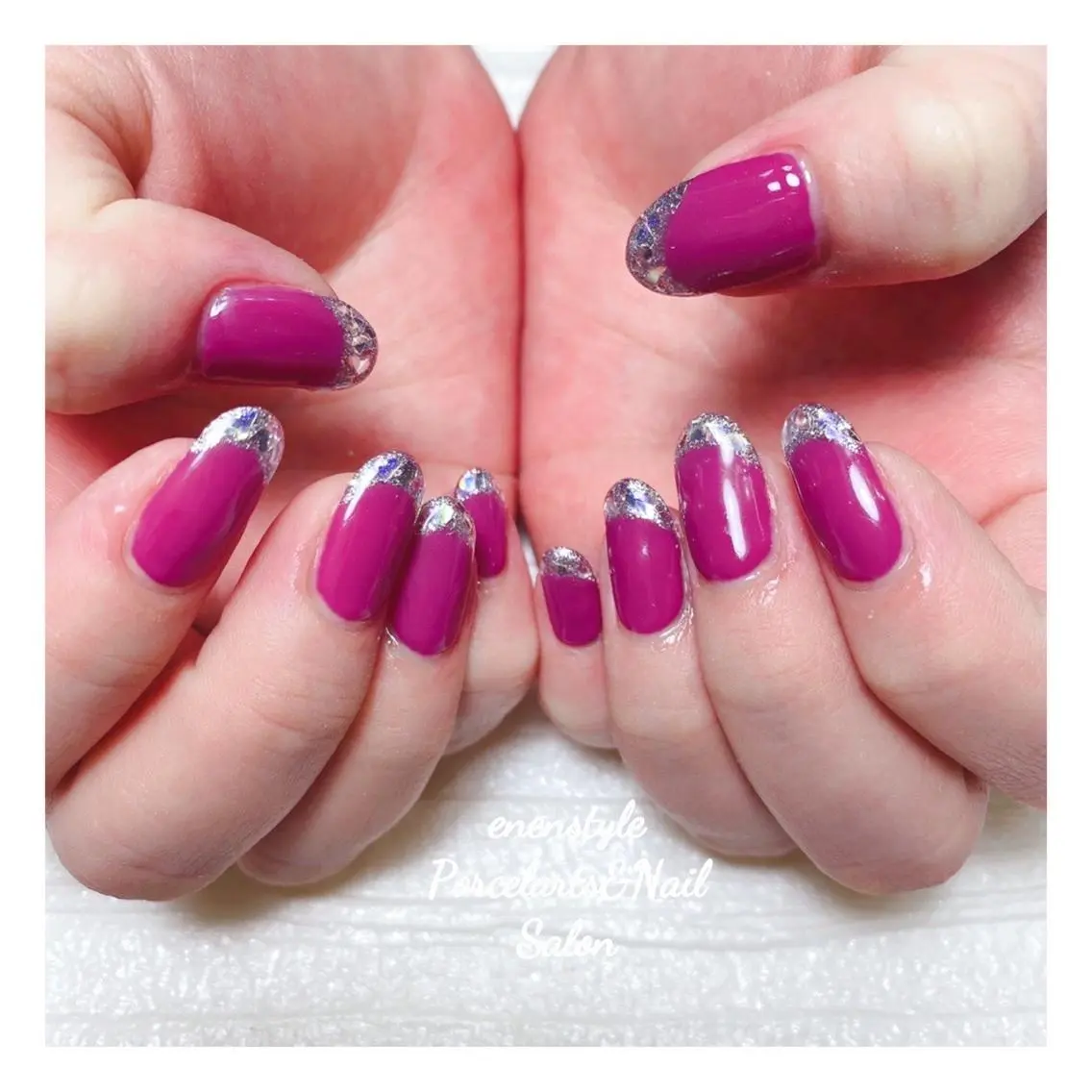 ミディアム ネイル 🐾enen style 🐾のネイルデザイン