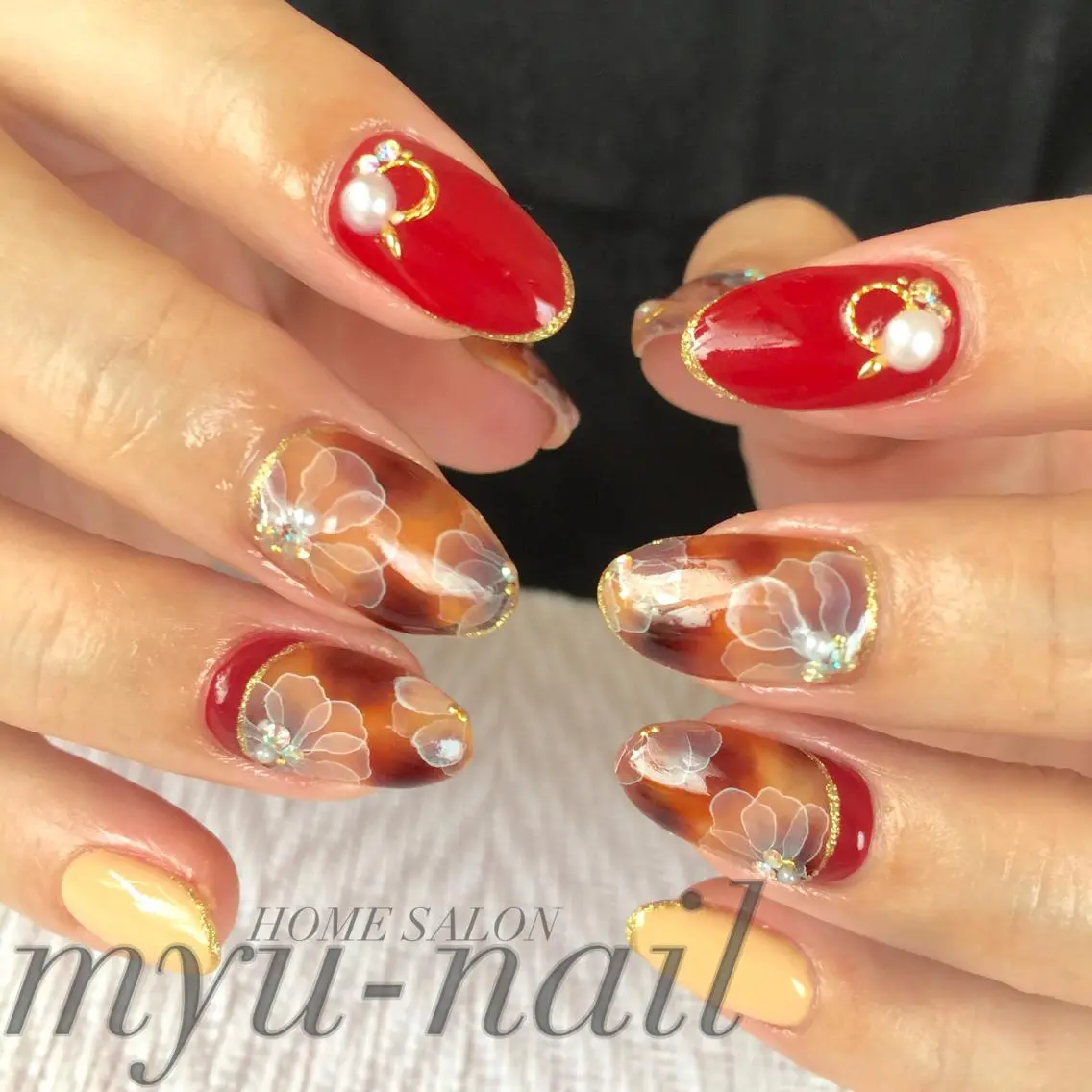 ネイル ハンドネイル ホームサロン myu-nailのネイルデザイン