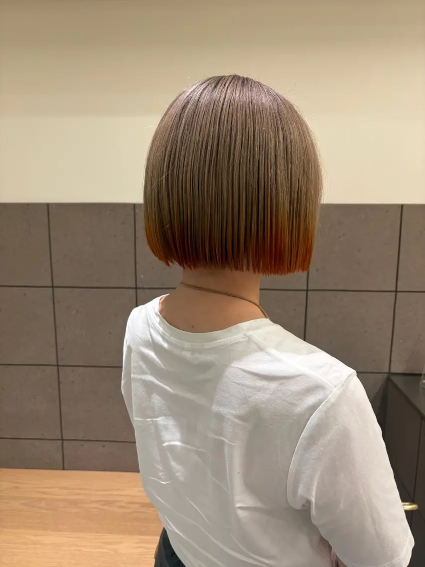 ショート カラー カット ヘアカラー トリートメント natsuki /HUIのヘアスタイル