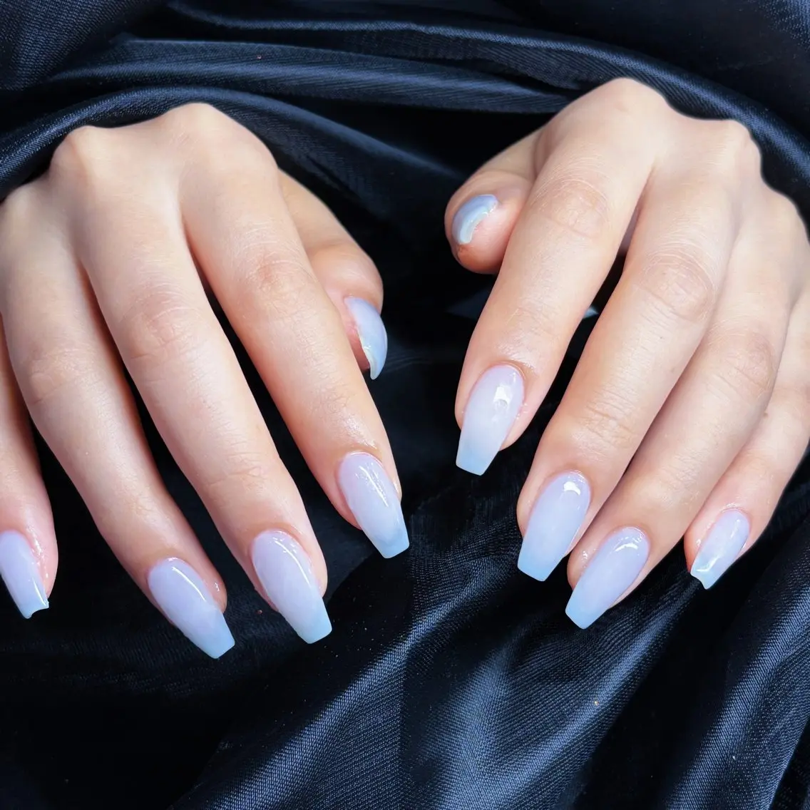ネイル スカルプネイル シンプルネイル Lu nailsalonのネイルデザイン