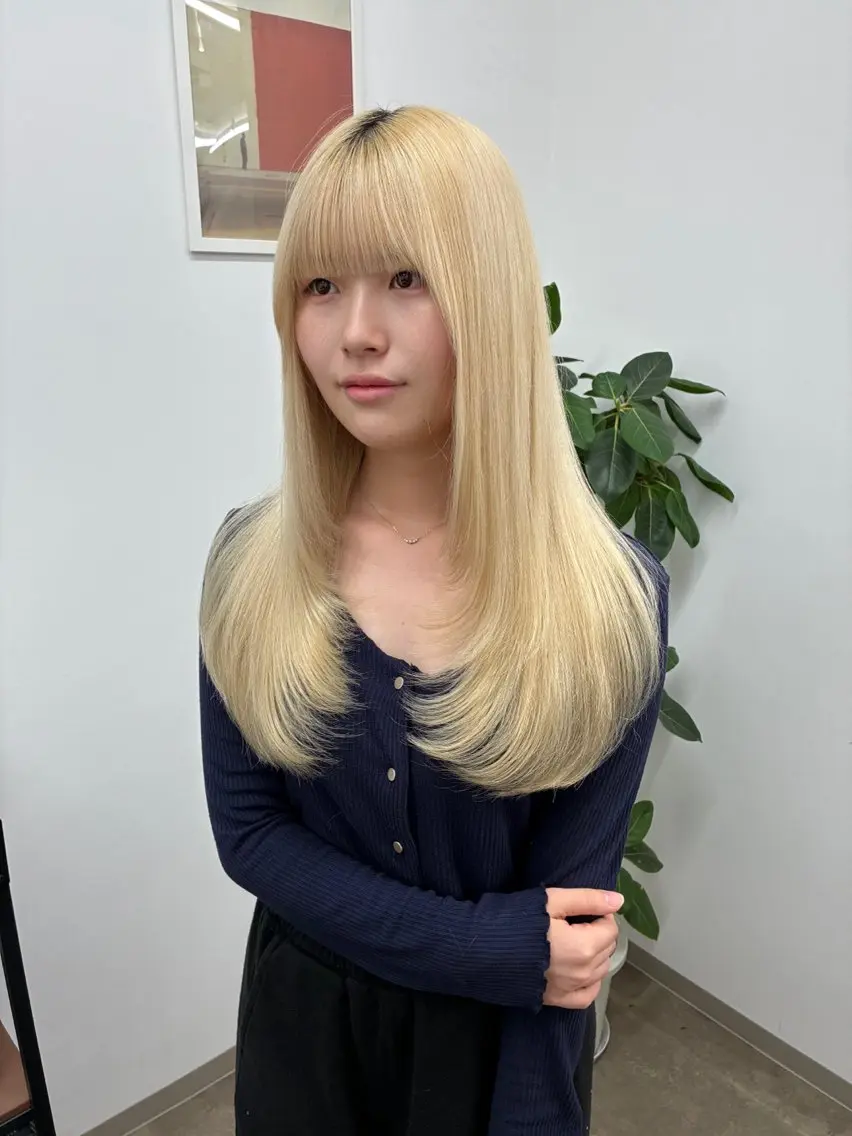 ロング レイヤーカット ENV /櫻井ちの カットモデル募集中✨のヘアスタイル