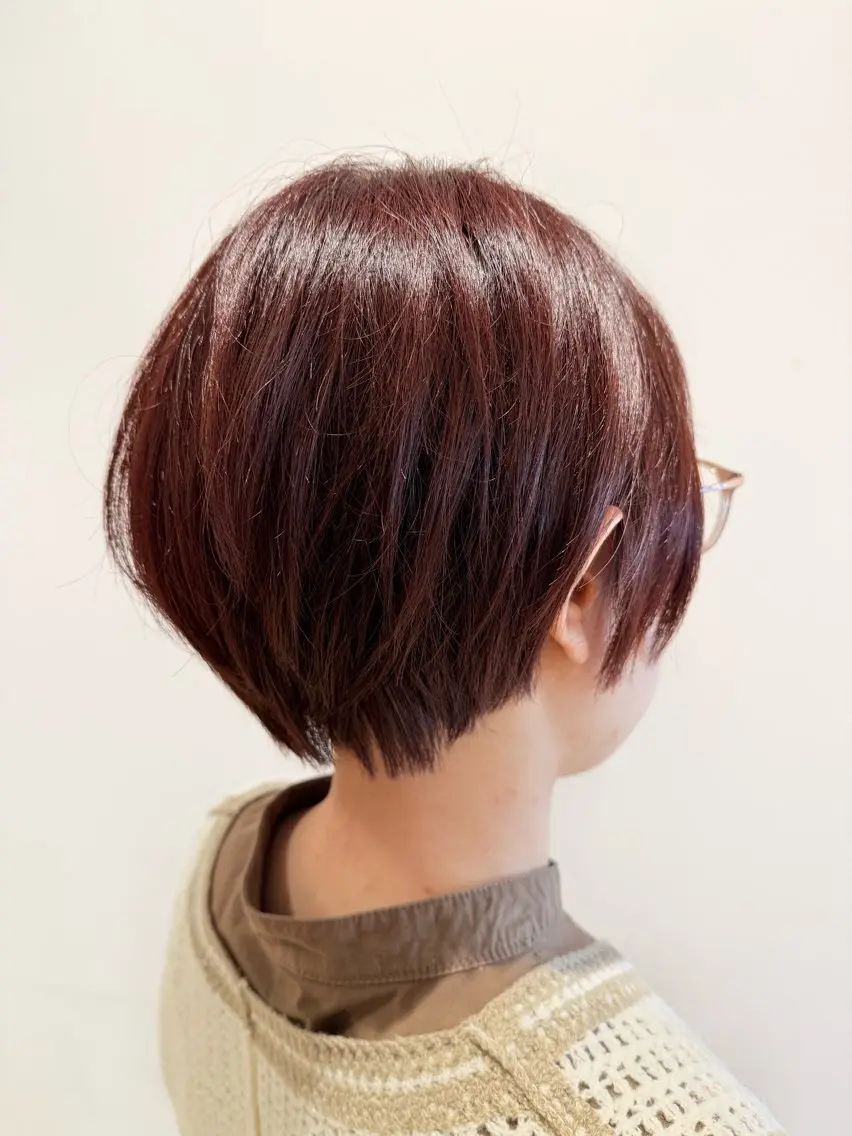 ショート カラー 丸みショート ショートヘア カット ヘアカラー トリートメント 艶髪🌿美髪 大塚礼乃【西荻窪】のヘアスタイル