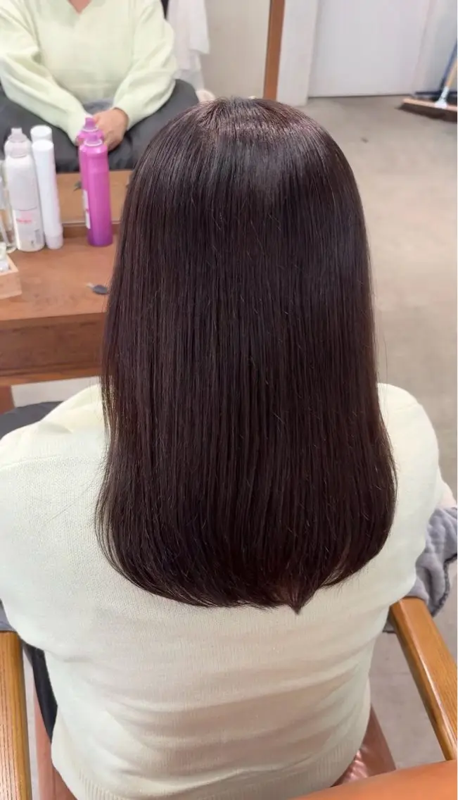 ミディアム カット ヘアカラー トリートメント SONO 【一宮】のヘアスタイル