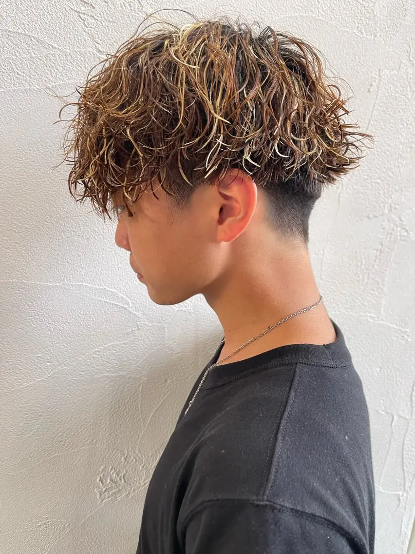 パーマ メンズ カット パーマ ifh iizuka 高橋庸太のヘアスタイル