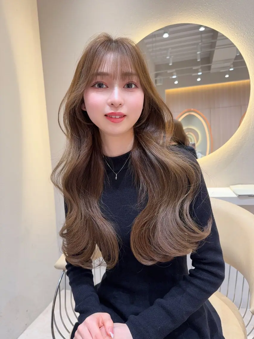 ロング カラー カット ヘアカラー トリートメント 縮毛矯正✨🫧 レイヤー川村利幸のヘアスタイル